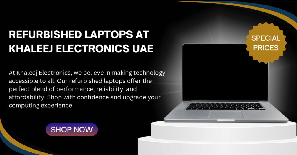 Refurbished laptops banner – Khaleej Electronics UAE