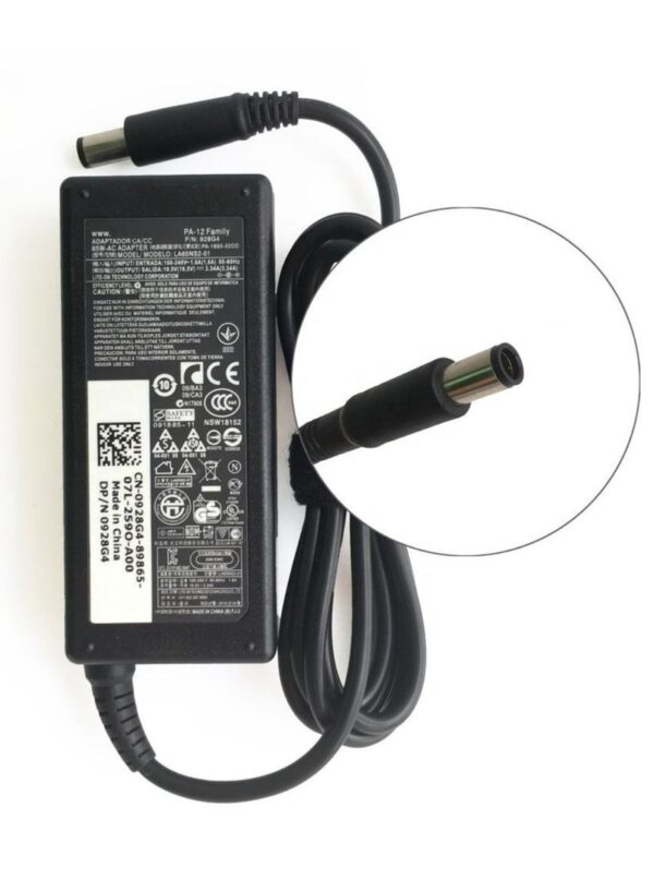 Dell 65W AC Adapter Charger 7.4mm big pin laptop power adapter Dubai