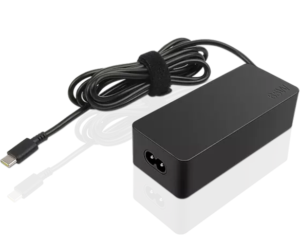 Lenovo 65W USB-C laptop charger (compatible replacement) – product view | Khaleej Electronics Dubai