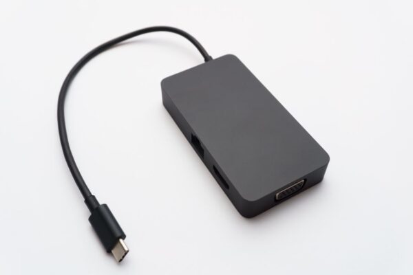 Universal USB-C docking station hub with HDMI USB Ethernet ports | Khaleej Electronics Dubai